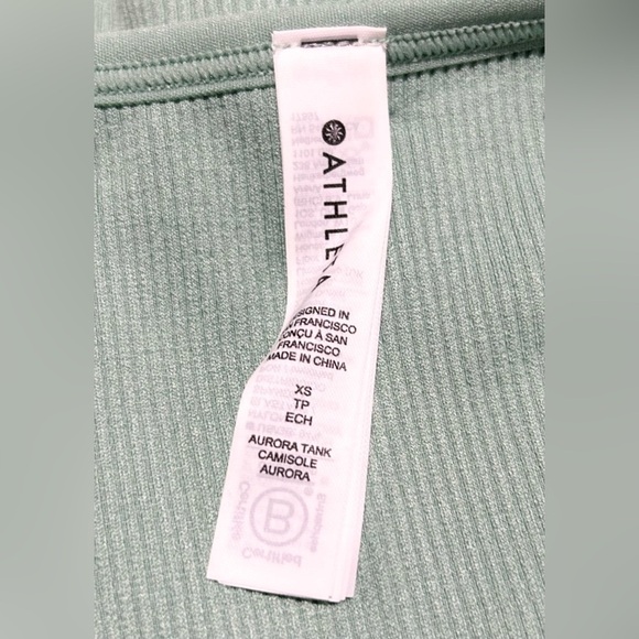 NWT Athleta‎ Aurora Seamless Rib Tank Minty Green XS - Picture 4 of 4